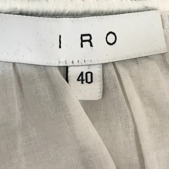 Womens M EUR 40 IRO silk metallic boho peasant top - Picture 5 of 8